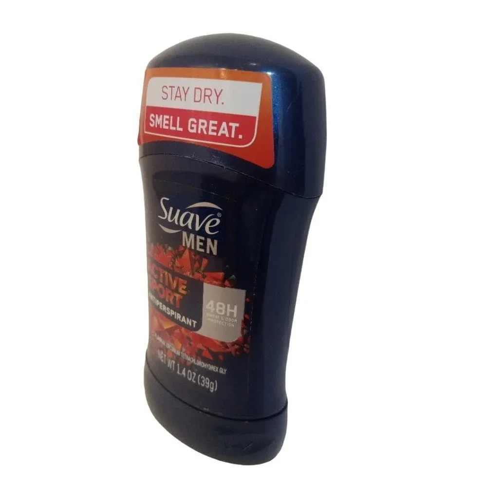 Suave Deodorant Men Invisible Solid Active Sport 48 Hour Antiperspirant 1.4 oz